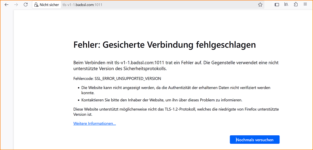 Fehlercode Gesicherte Verbindung fehlgeschlagen fx142