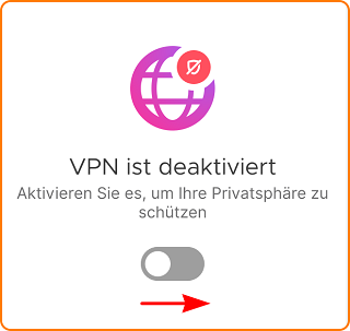 VPN deaktiviert