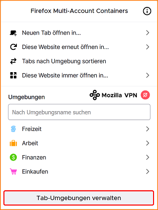 Umgebungen mit VPN fx142