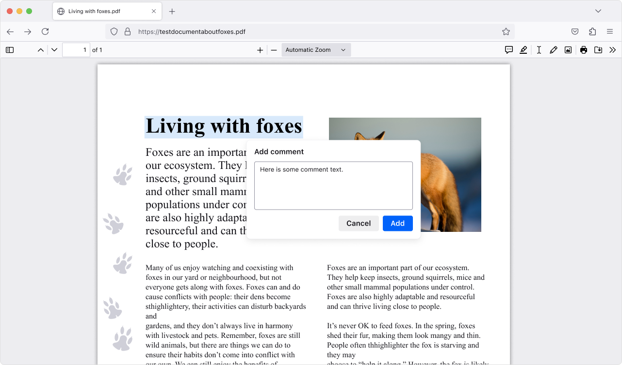 commentinpdf