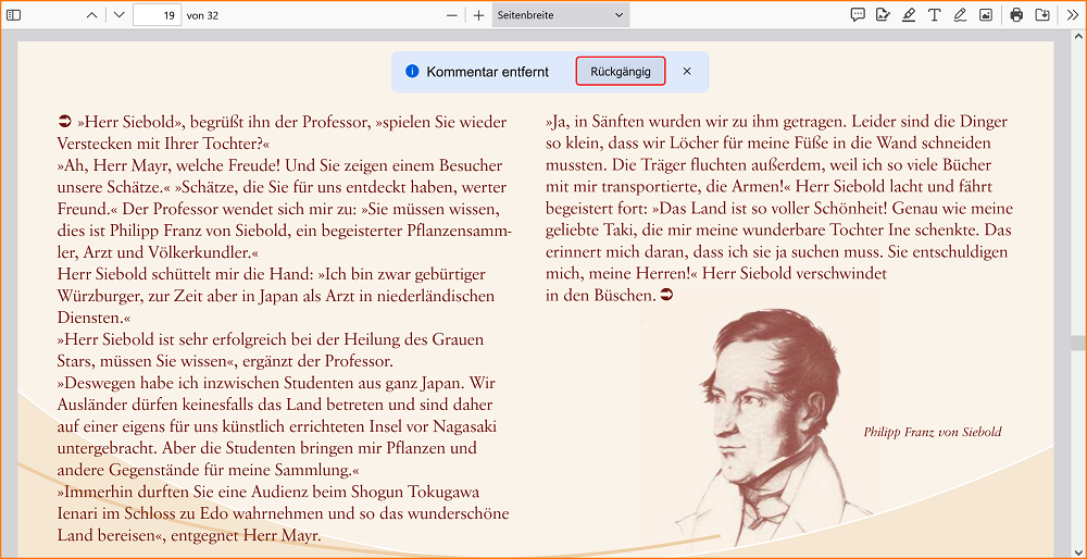 pdf Kommentar rückgängig machen