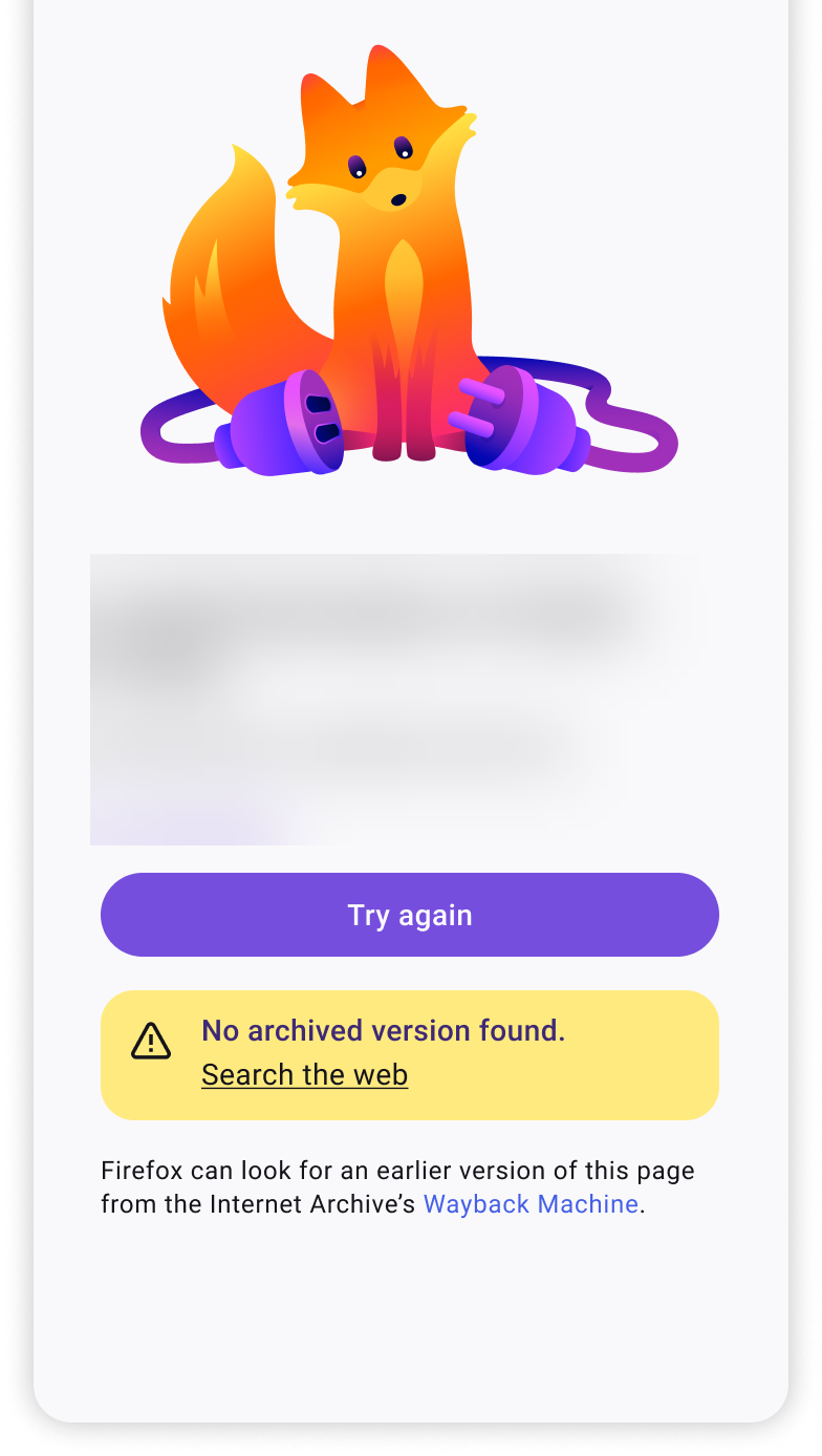 View archived webpages with the Wayback Machine in Firefox for