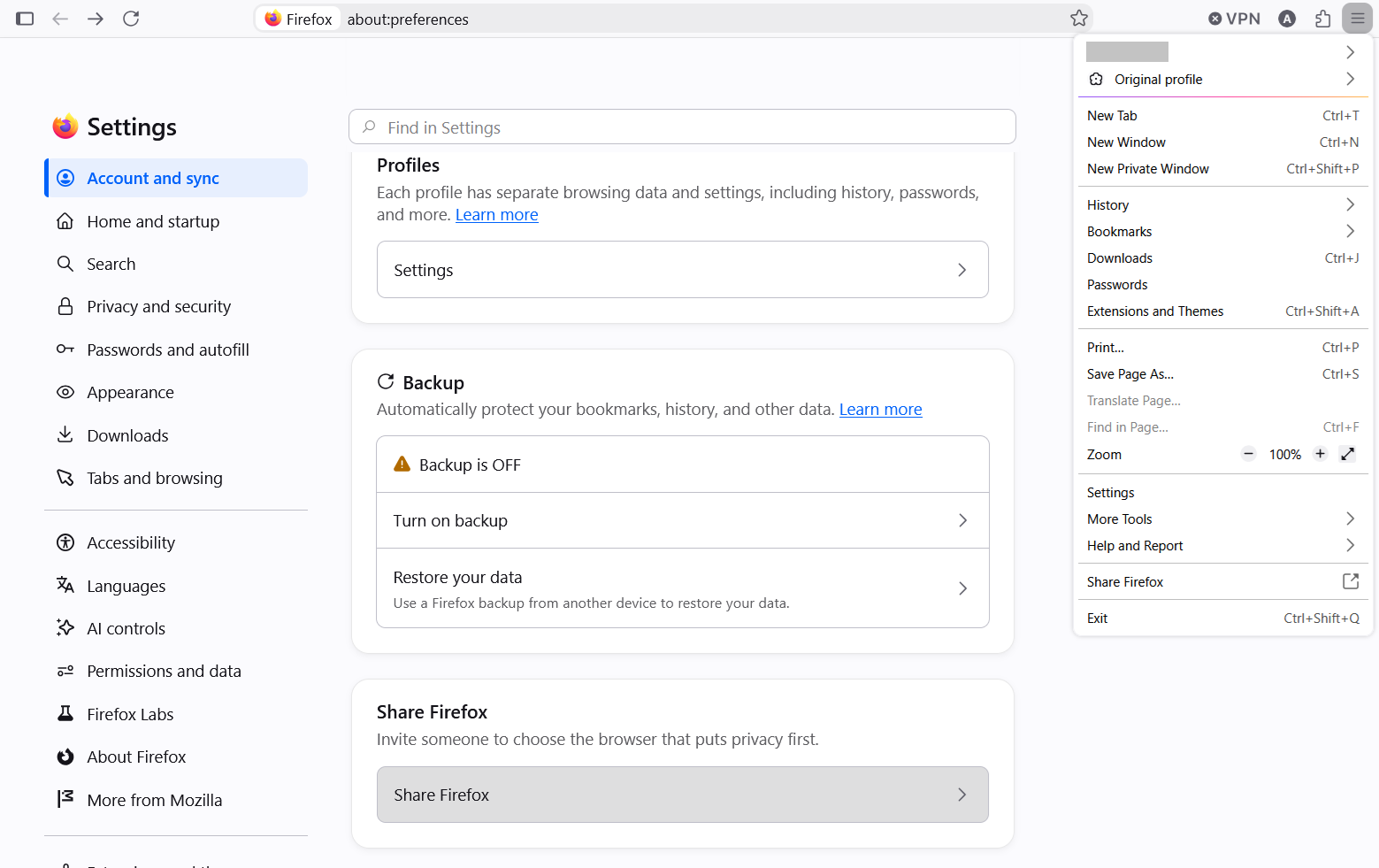 Fx155settings-ShareFirefox