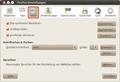 Einstellungen-Fenster - Inhalts-Abschnitt linux 01