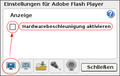 Flash - Hardwarebeschleunigung deaktivieren