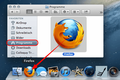 Firefox ins Dock