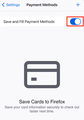 Save and Fill Payment Methods