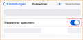 iOS Passwort speichern Schalter fx125