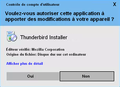 click_on_run to install thunderbird
