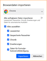 Datenimport aus Chrome alle Gruppen fx140