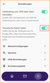 VPN Einstellungen Technische Daten teilen