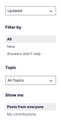 Forum sidebar