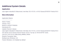 Additional system details