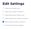 Notification preference