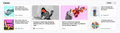 New Tab section