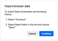Firefox_Safari Import_Step 2