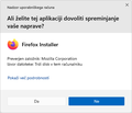 Nadzor uporabniskega racuna Firefox Installer Win11