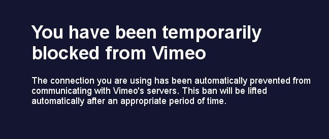 Why does firefox provoke '429 too many reqs' block on Vimeo website?, Firefox Support Forum