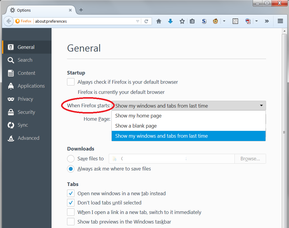 how-do-i-restart-firefox-with-the-same-tabs-and-windows-firefox