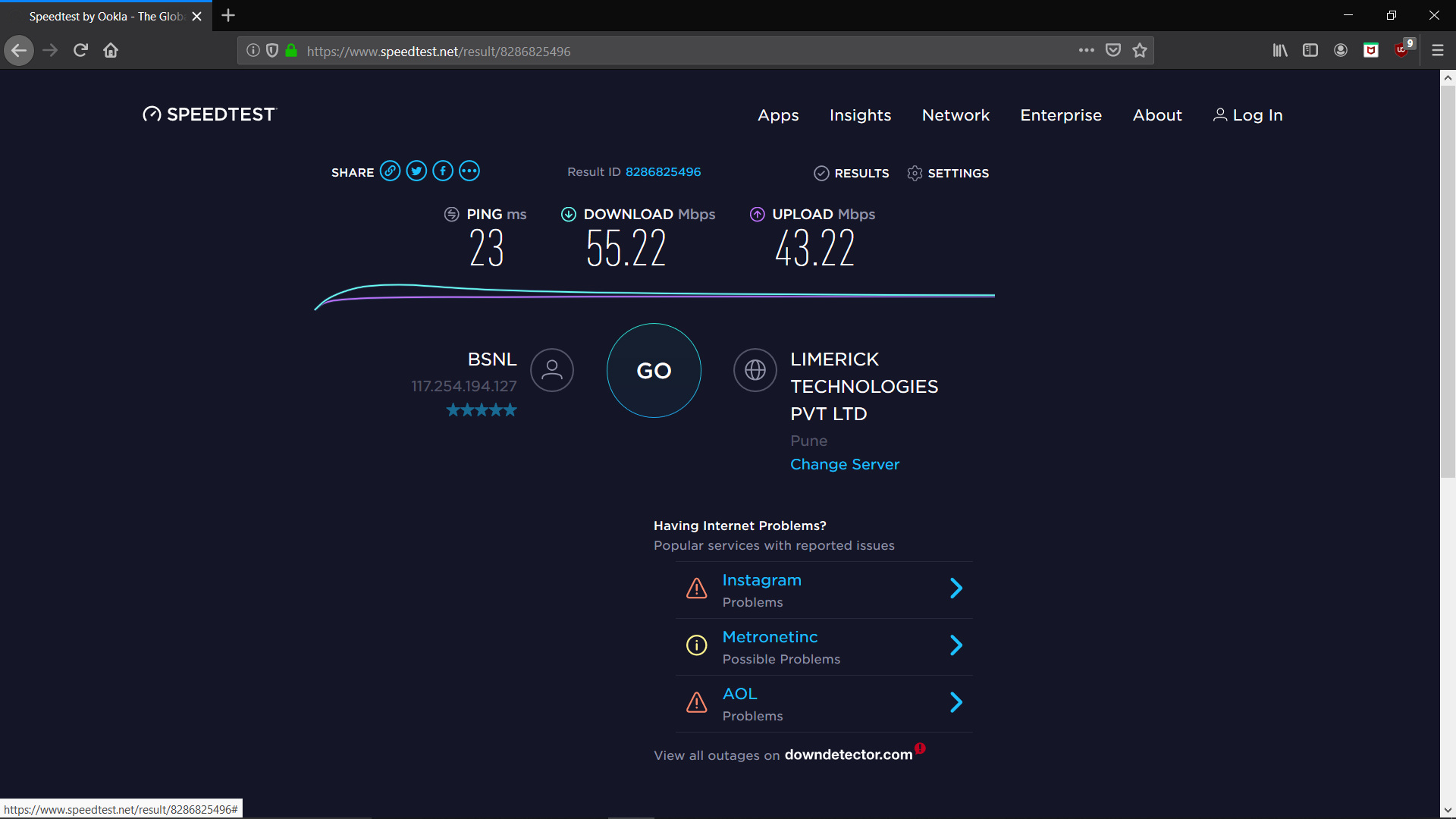 internet speed test 100mbps app