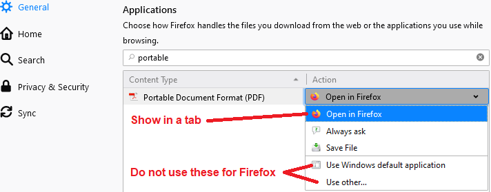 Is there any way to manually add file/link associations? I'd like, for  example, Flatpakref files to be opened right away, instead of saved. : r/ firefox