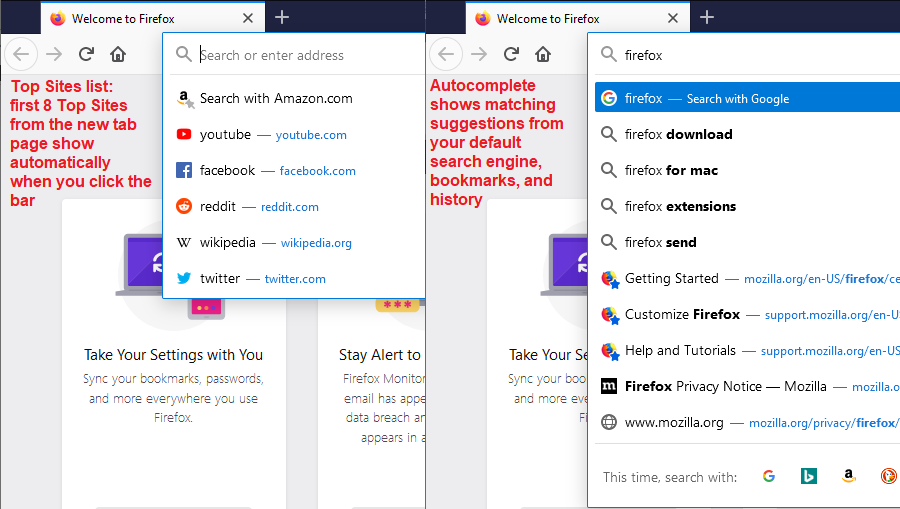 How to hide the search bar when in F11 ?, Firefox Support Forum