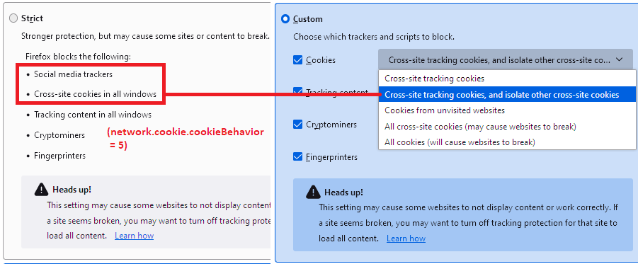 Firefox now blocks third-party tracking cookies, cryptomining scripts by  default - Help Net Security